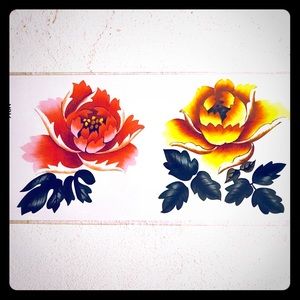 TEMPORARY PINK & YELLOW PEONY TATTOOS 🌸
